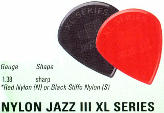 Dunlop47RXL／Nylon Jazz 3XLの画像