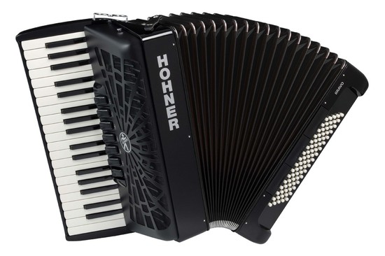 Hohnerクロマチック・ピアノキー Bravo III 80 黒の画像