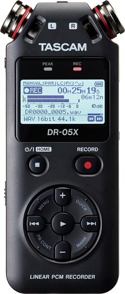 TASCAMDR-05X USBオーディオインターフェース搭載ステレオオーディオレコーダーの画像