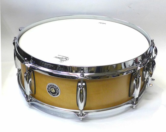 GretschBROOKLYN SNARE DRUM WOOD SHELL GBSL0514S8CL(SN)14”x5”の画像