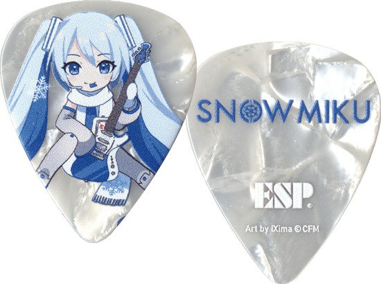 ESPSignature Pick Series 初音ミク Model PT-Miku-SNOW/ティアドロップ10枚セットの画像