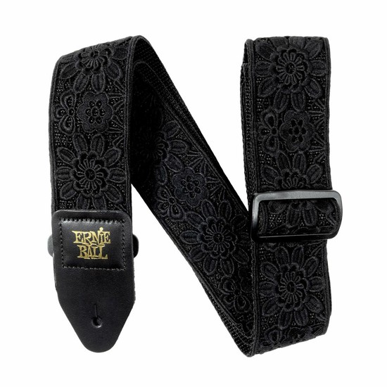 ErnieBallPO5438 Classic Jacquard Guitar/Bass Strap Daisy After Darkの画像