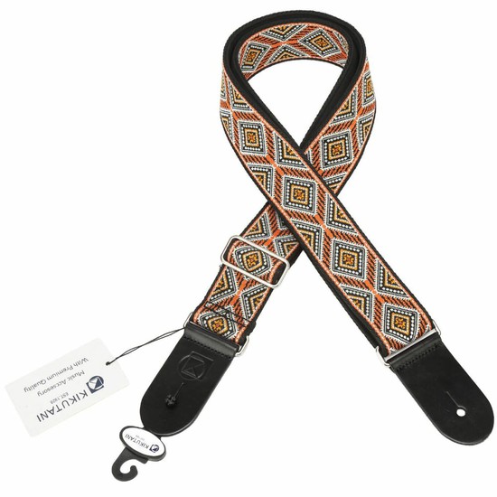 Kikutaniジャガード生地ギターストラップ　KSTR-316の画像