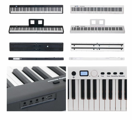 Kikutani88鍵盤 折りたたみ式電子ピアノ KDP-88Pの画像